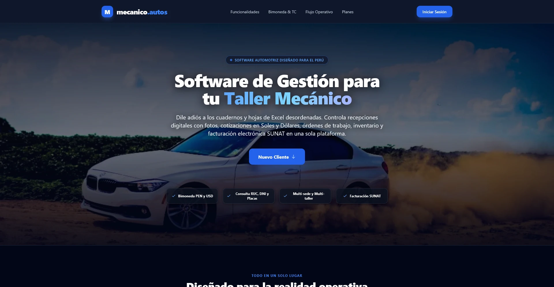 Captura de pantalla de Mecánico Autos (mecanico.autos)